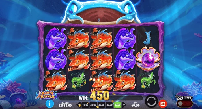 Manta Mayhem - Gewinnkombination im Basisspiel